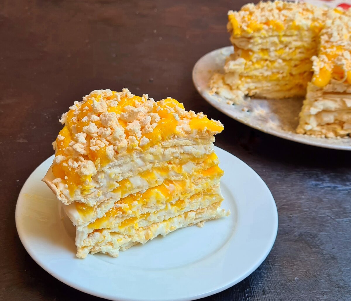 Меренговый торт с лимонным курдом