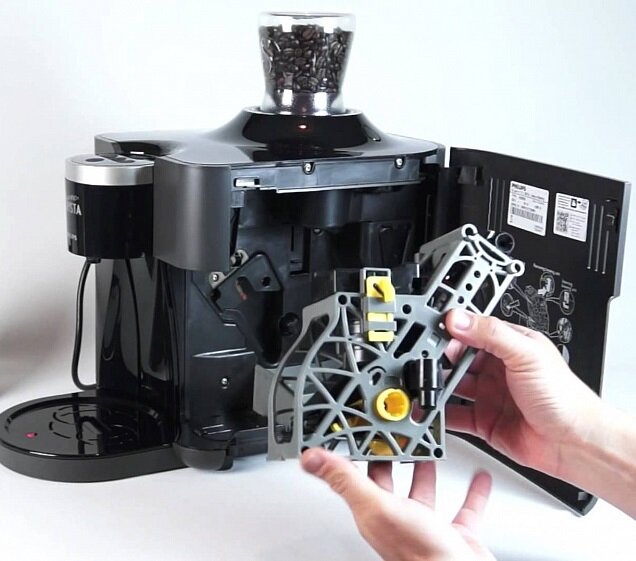 Блок заваривания кофе в кофемашине
