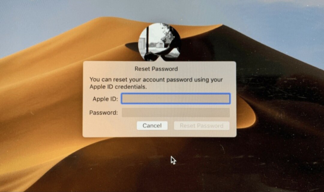 Войдите под своим Apple ID для сброса пароля
