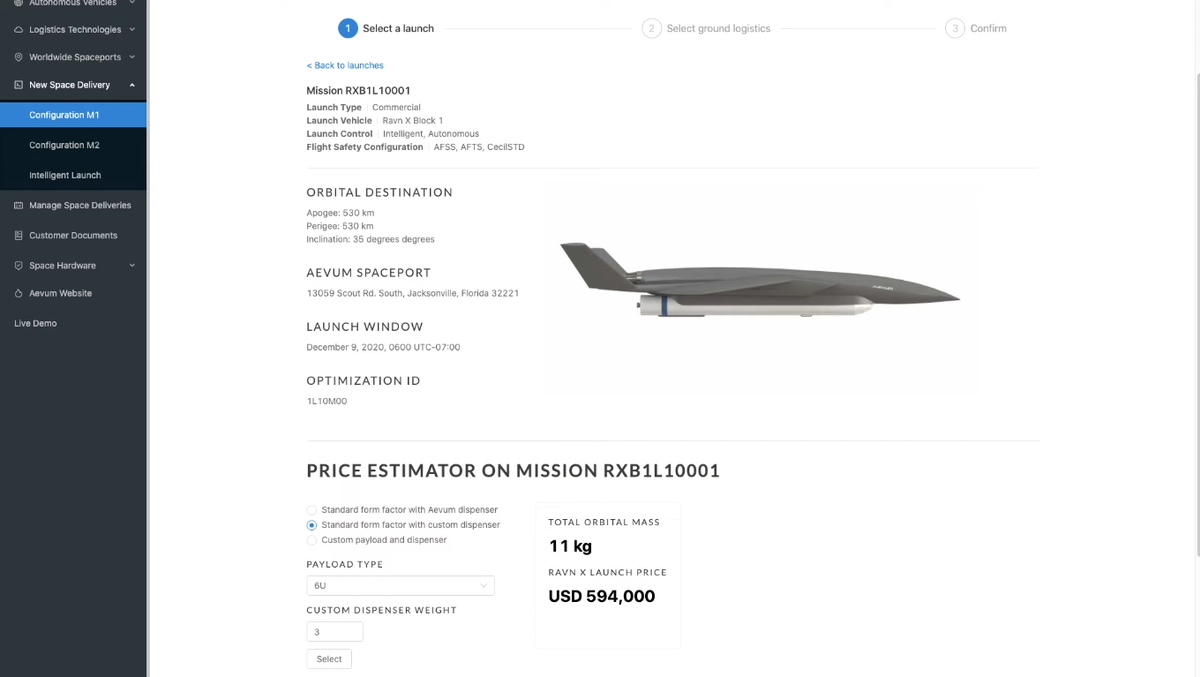 Первая миссия 9 декабря 2020 года