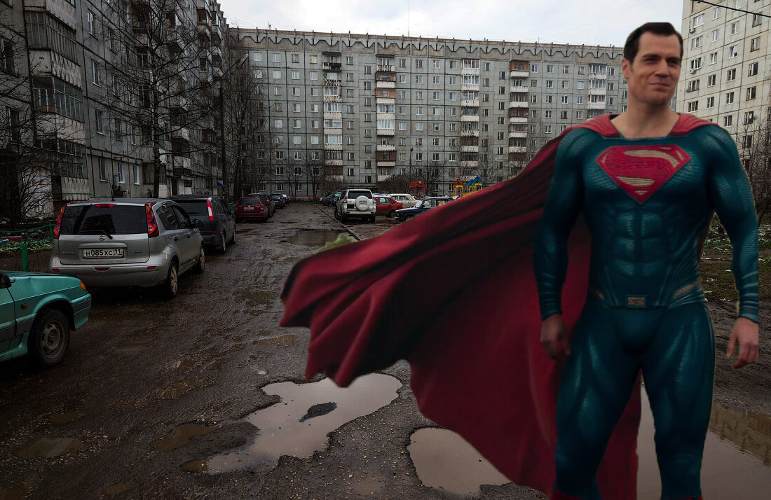 "Хорошо что умею летать" Супермен о съемках в Москве.