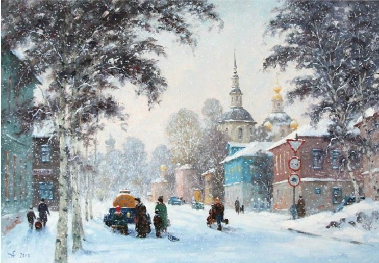 Великий Устюг. Снегопад