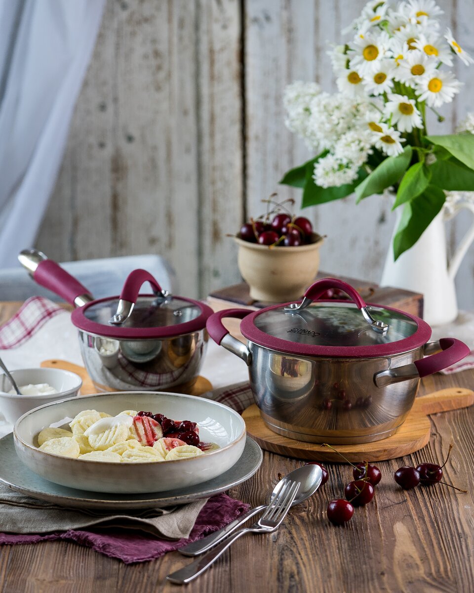 Кастрюля и ковш из коллекции Farve Vino от Esprado