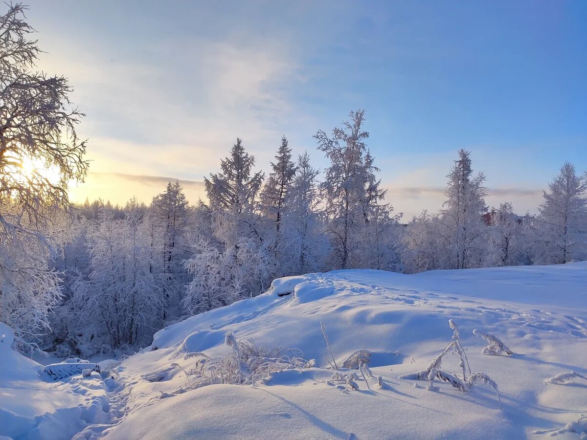 Зима на севере. Фото из личного архива