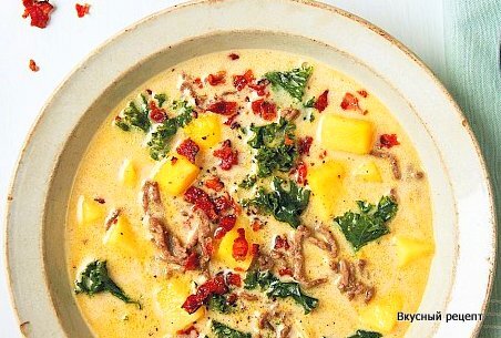 Крем — суп из фарша 