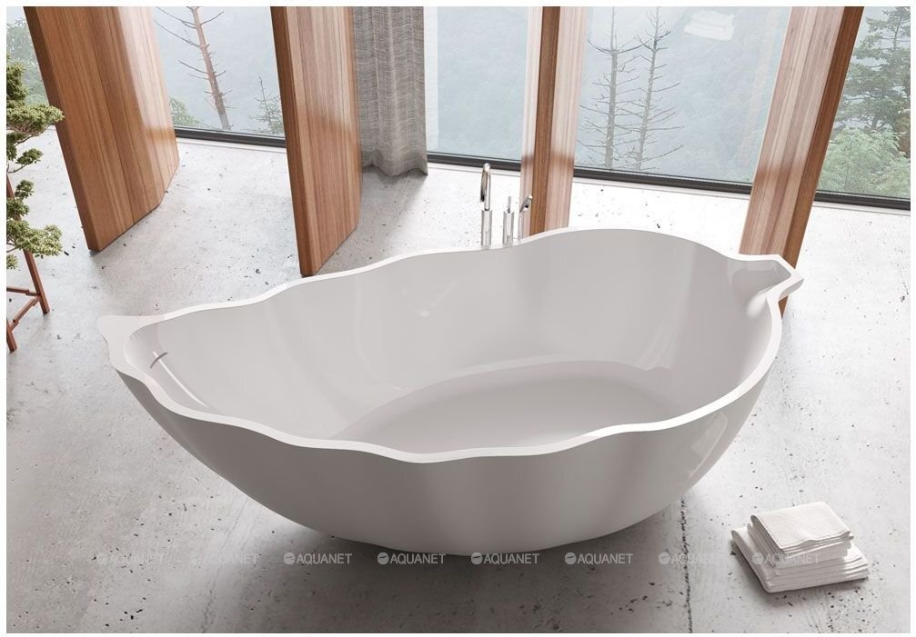 Ванна из искусственного камня Aquanet Blossom V8 193x88, глянцевая 
