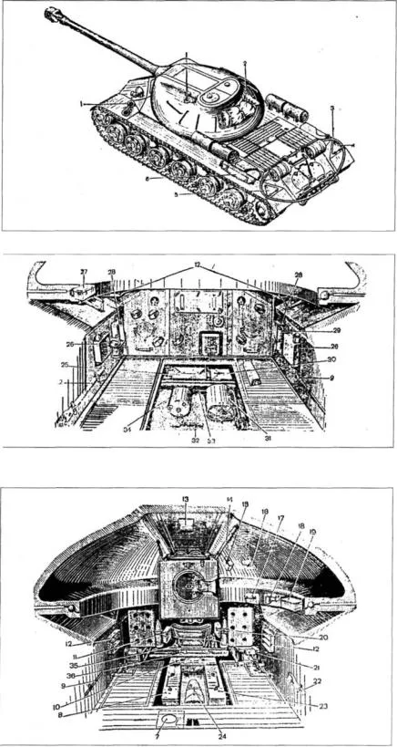 Чертеж танка ис3