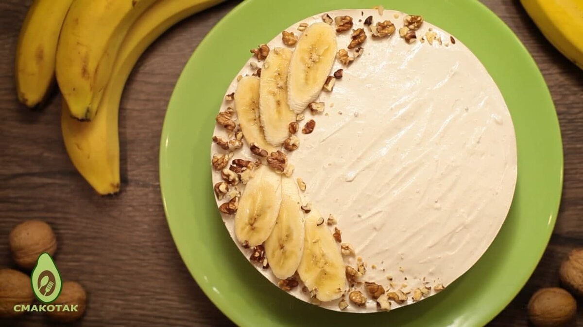 чизкейк рецепт банановый с творожным сыром | Дзен