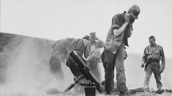    Войска ООН во время боевых действий в Южной Корее. 1950 год© AP Photo / Max Desfor