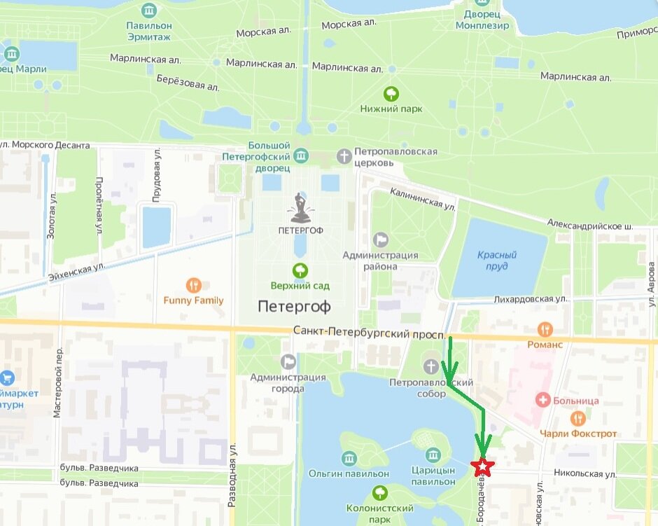 Петергофские острова в Колонистском парке