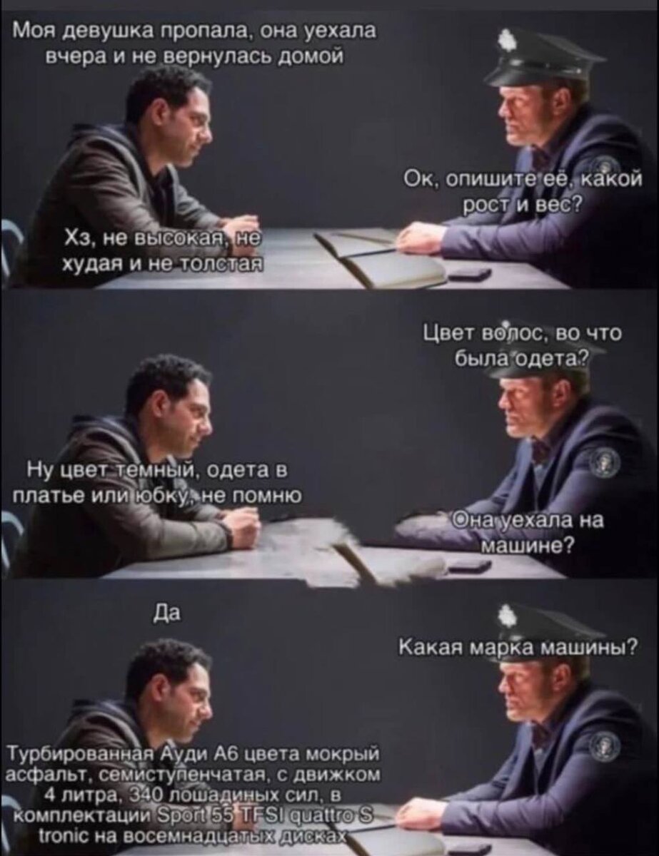 Немного юмора про мужчин и женщин