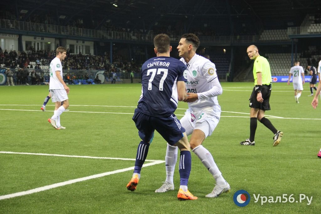 футболисты фк оренбург. ахмат рпл.