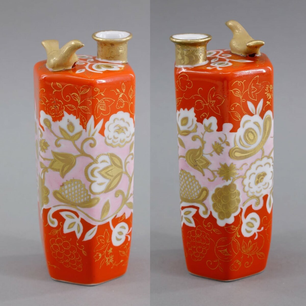 Иван Зорин (роспись). Графин из набора для ликёра. 1954. Дулёво. Высота 14,5 см. Аукционный дом «Вне Времени». Источник: ru.bidspirit.com