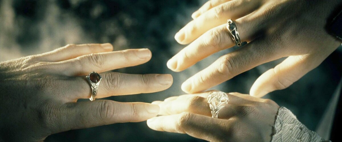 Кольца эльфов из трилогии Властелин Колец