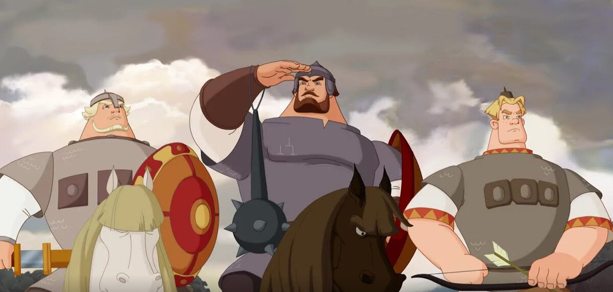 Кадр из мультсериала "Три богатыря", Россия, 2010 -2017 гг