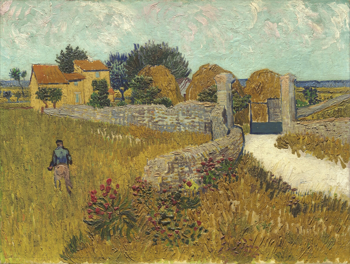 Сельский дом в Провансе (1888)  Vincent Van Gogh Farmhouse in Provence (1888)