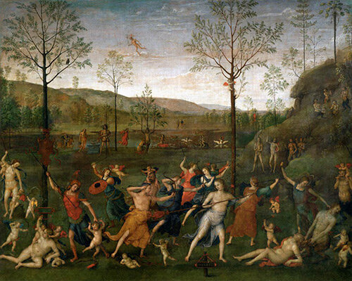 "Битва любви и целомудрия", Пьетро Перуджино, 1503-05 гг.
