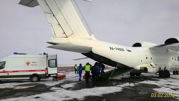 Эвакуация пациентов с Байконура. Фото ФМБА.