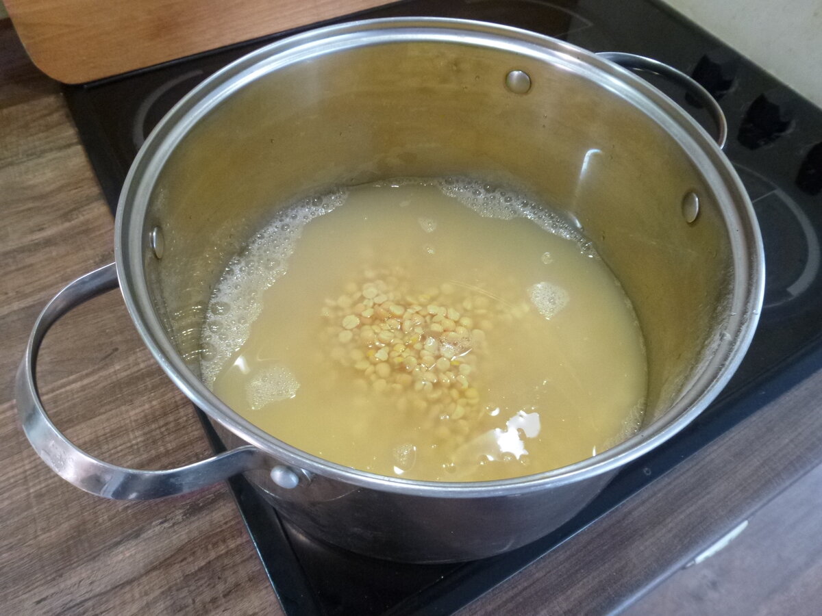 Вода и горох, пропорции 5:1