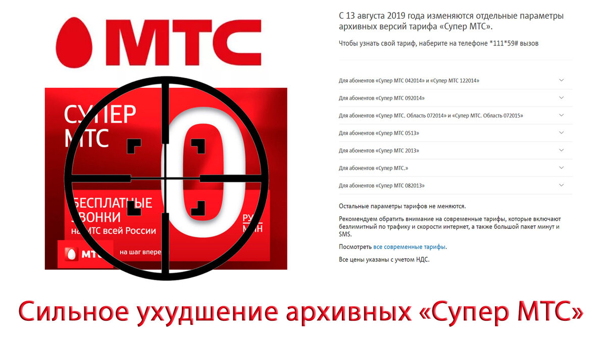 Мтс тарифный план супер мтс