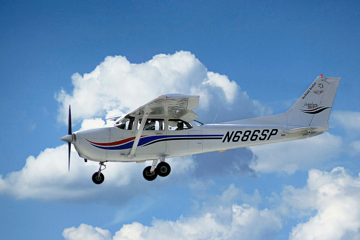Cessna 172 РІ РїРѕР»С‘С‚Рµ