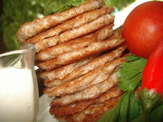 Оладушки из овсяных хлопьев