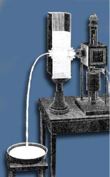 
Рис. 2 Экспериментальная установка Джона Тиндалла
