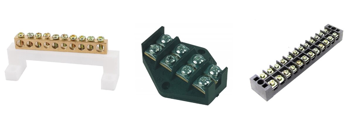 Колодки для подключения разных типов проводников