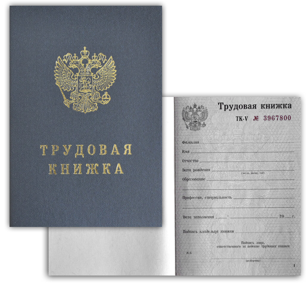 Трудовая книжка картинка для презентации