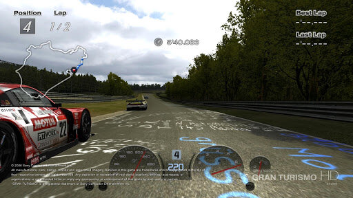 Прямо как GT4