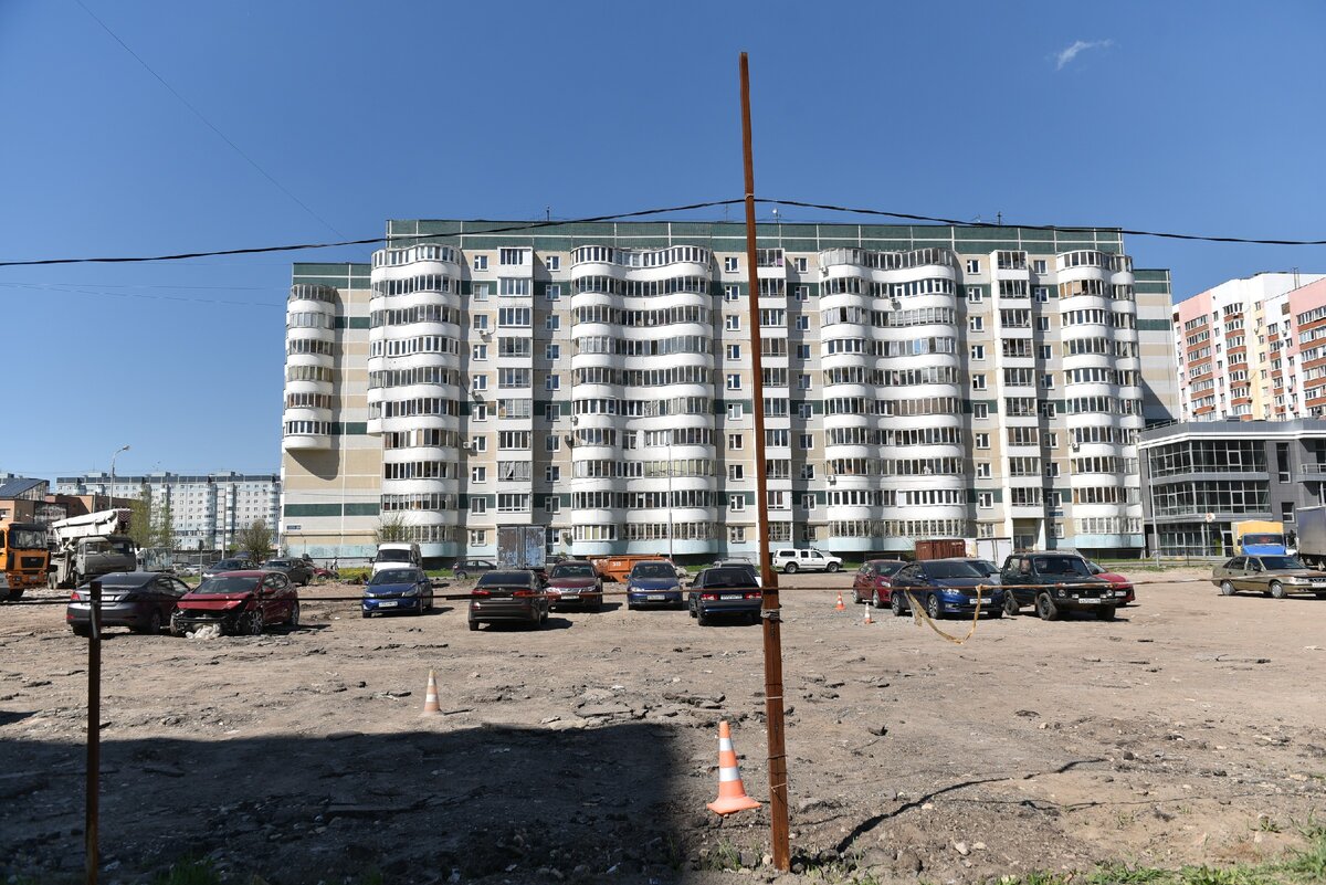 Парковка до благоустройства территории 