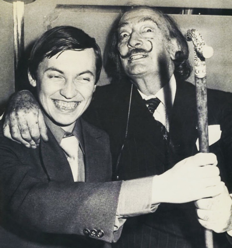 Анатолий Карпов и Сальвадор Дали в Нью-Йорке. Великий шахматист родом из г.Златоуста