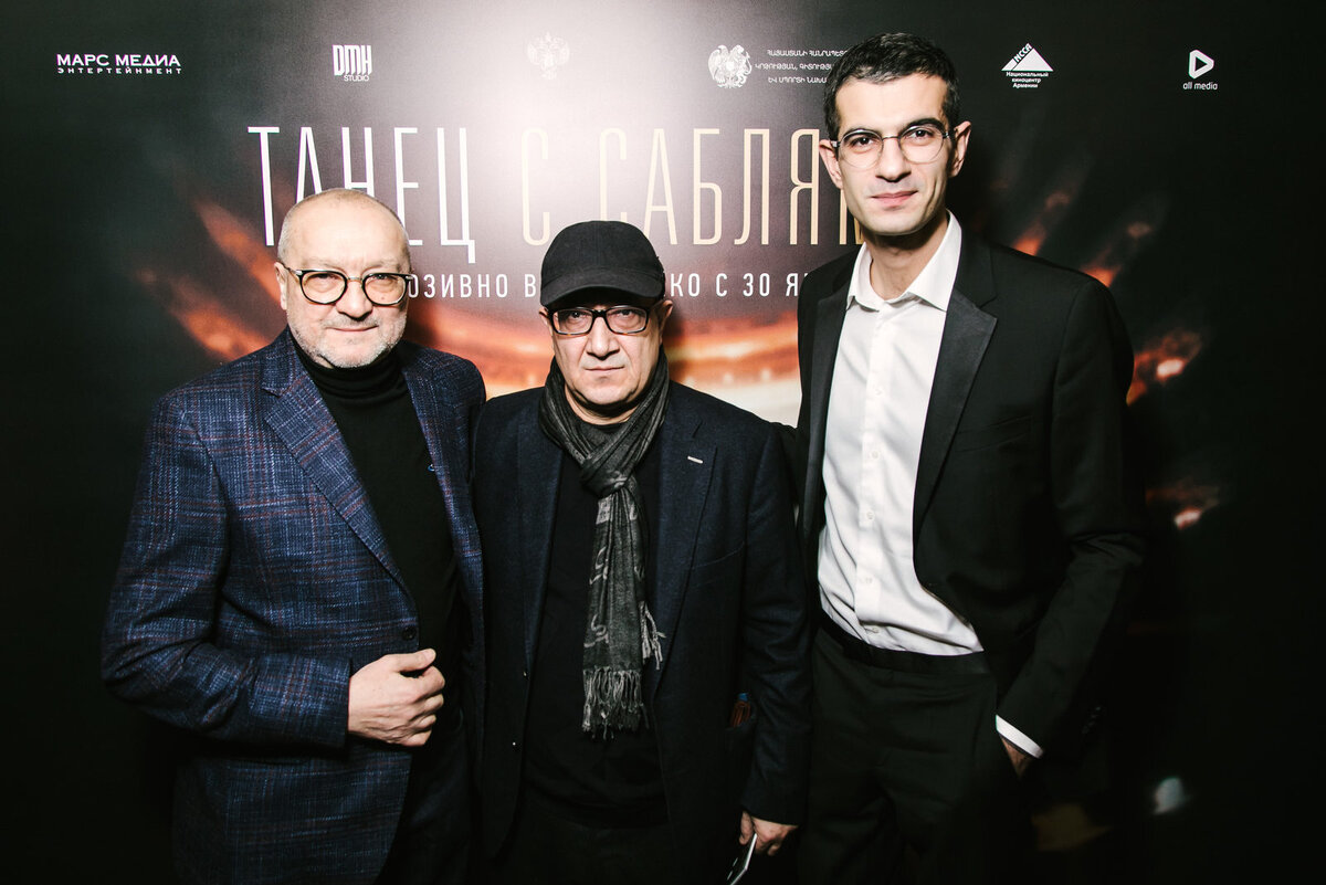 Продюсер,  режиссер,   и исполнитель главной роли  -  создатели фильма об армянском композиторе Араме Хачатуряне 