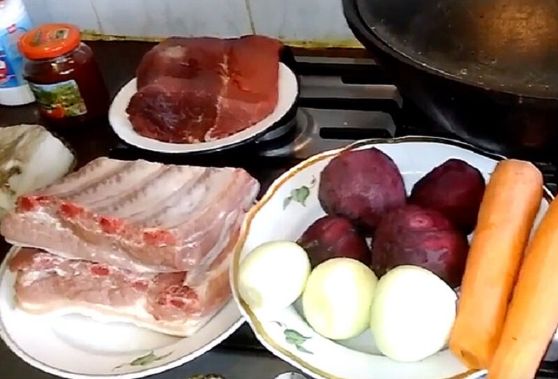 Самый вкусный борщ готовим в казане