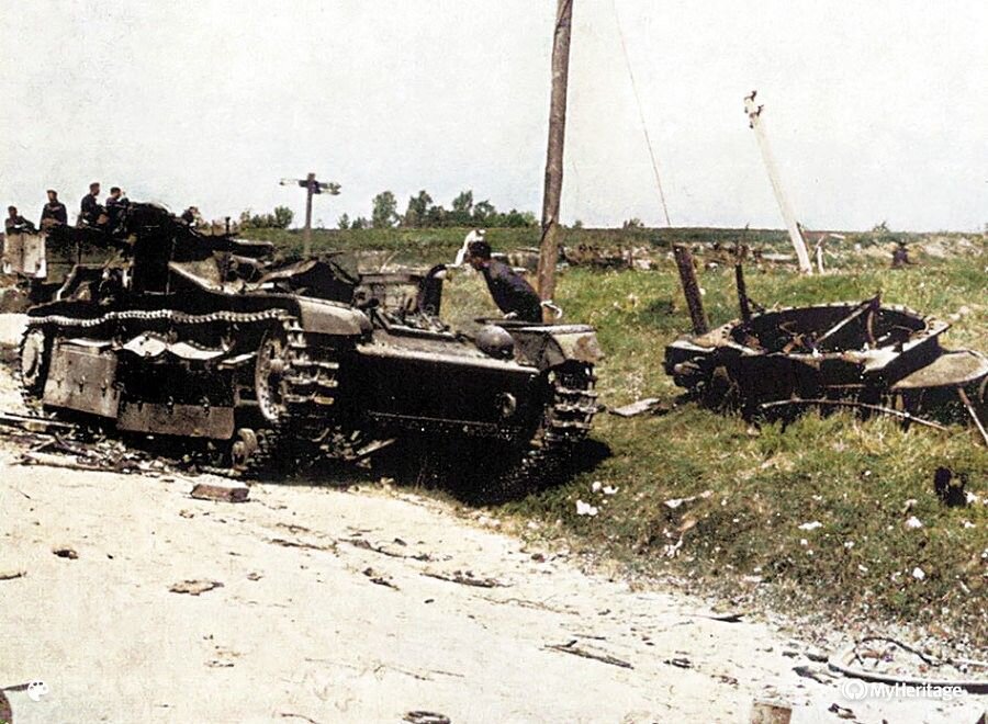 30 июня 41. Танковая 22. Гудериан 22.06.41. Фото. С 22 февраля танкисты.
