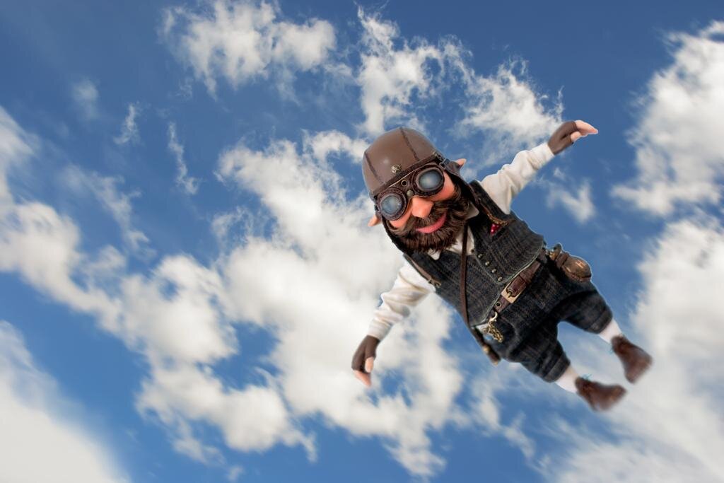 Авторская кукла гном Арчи (2020 г.), свободен для продажи. 