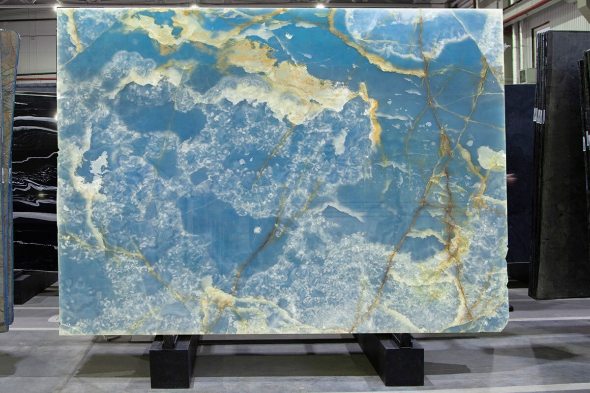 Голубой оникс Onice Blue слэб