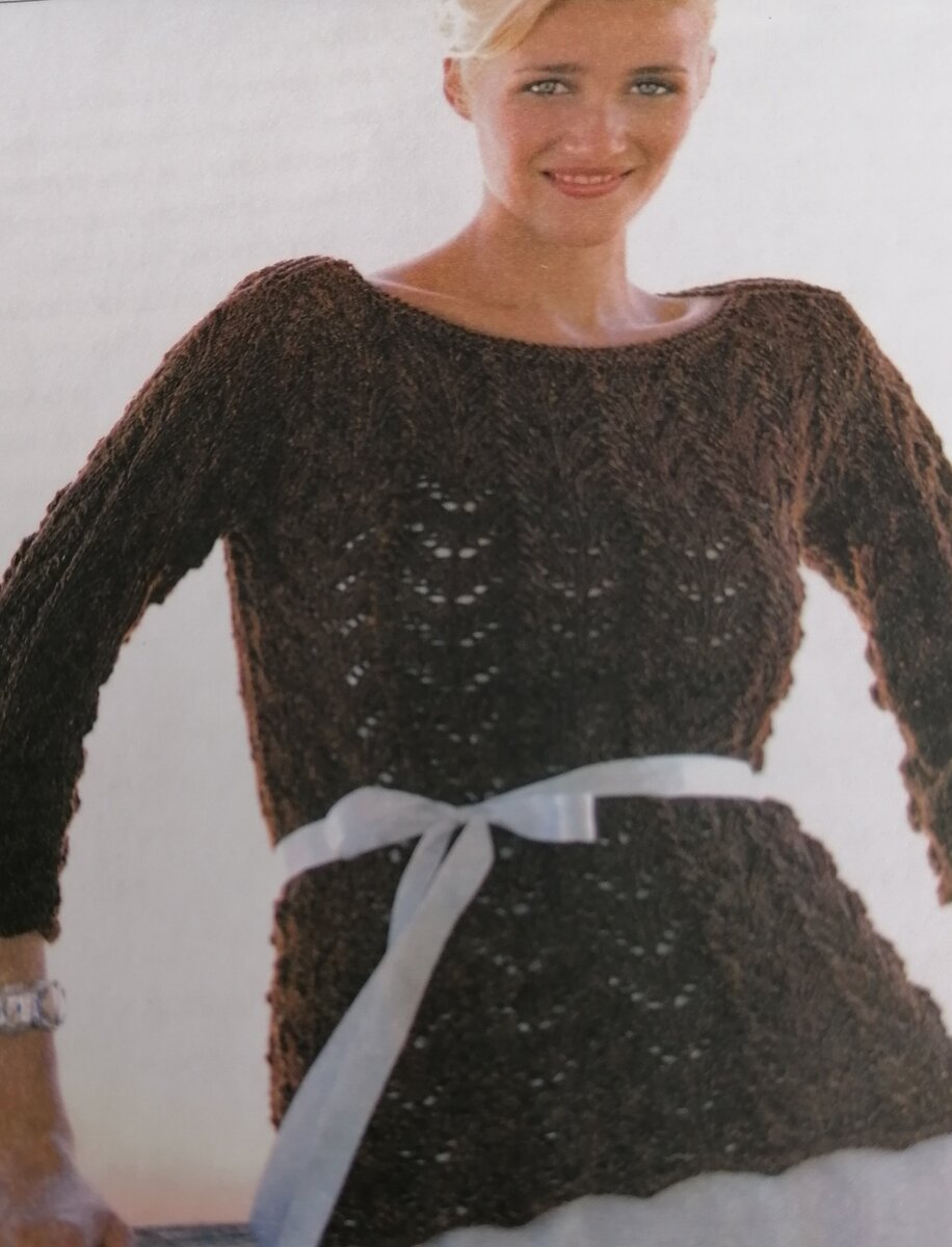 Пуловер "Шоколадный блеск" 