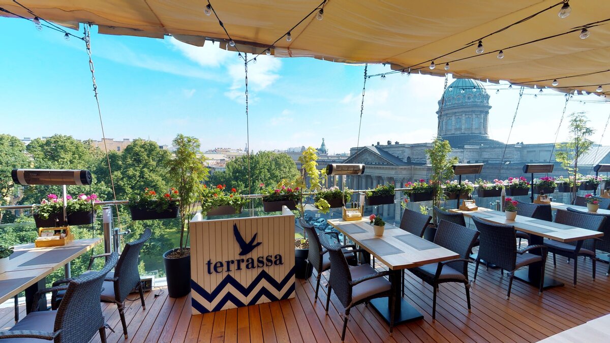 Например ресторан Terrassa