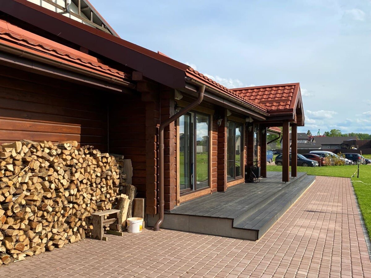 Баня из бруса по проекту B-73, Экохоум 