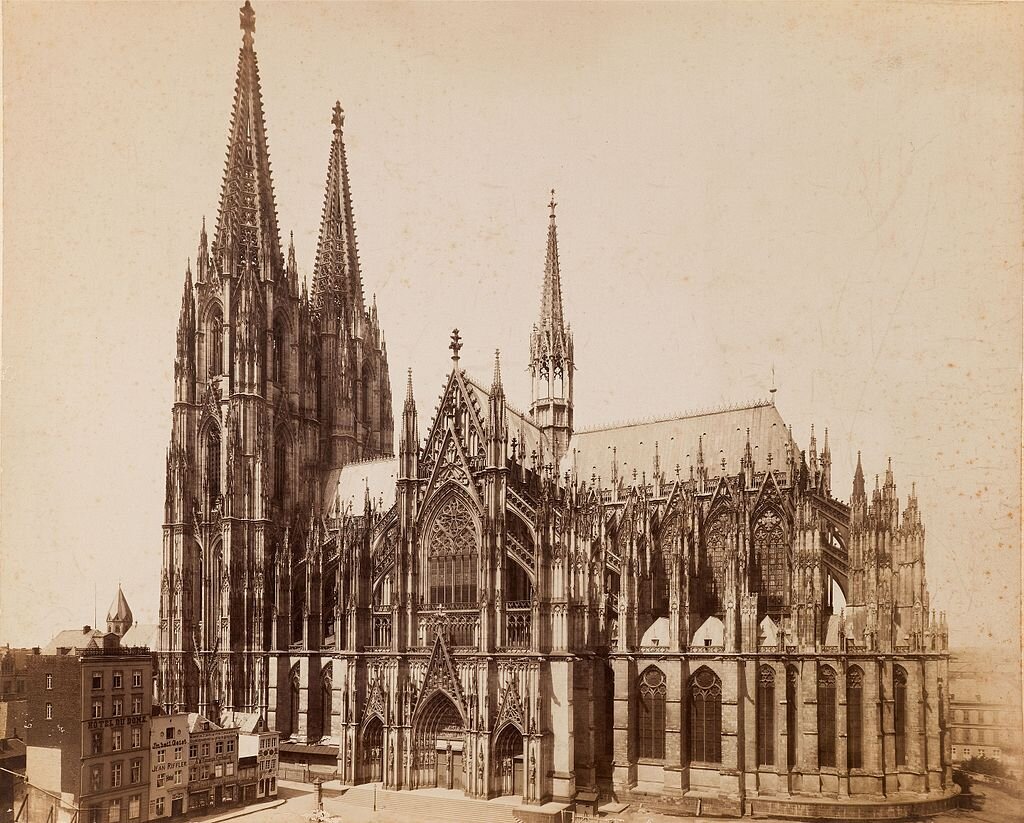 Кёльнский собор в 1880-е годы. Источник: Pinterest