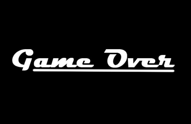 Меню «Game Over»