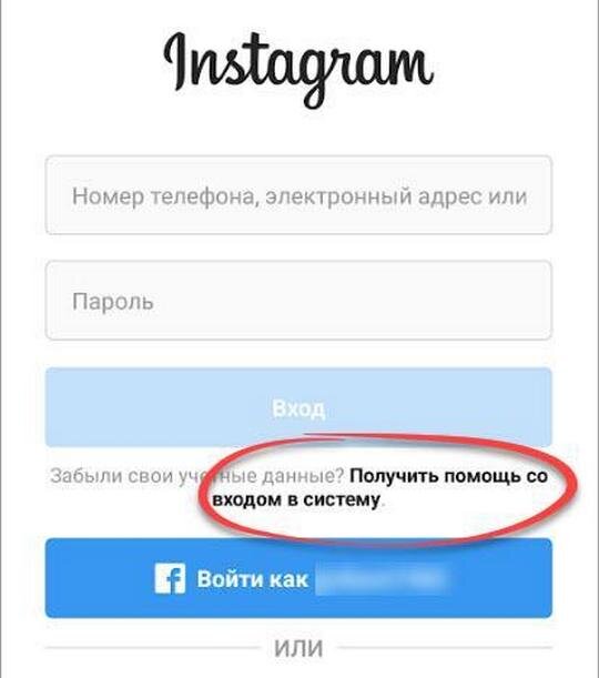 Так выглядит окно входа в мобильном приложении.