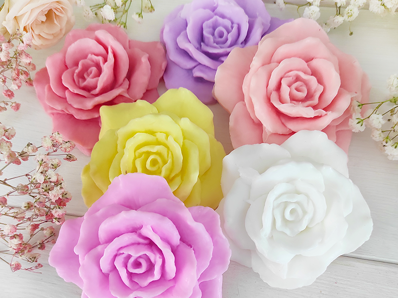 Фигурное мыло "Роза малая".