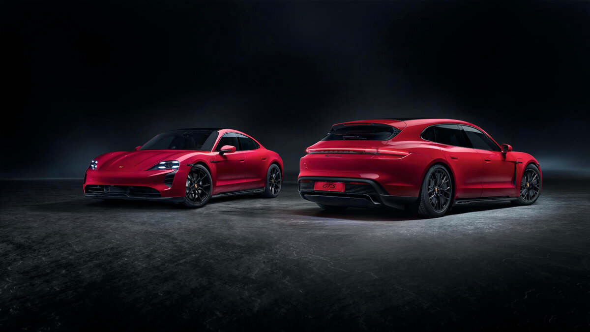 Новые электромобили Porsche Taycan GTS и Porsche Taycan Cross Turismo GTS 