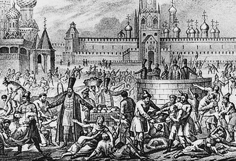 Голод в Москве при Годунове (художник: Б. Чориков)