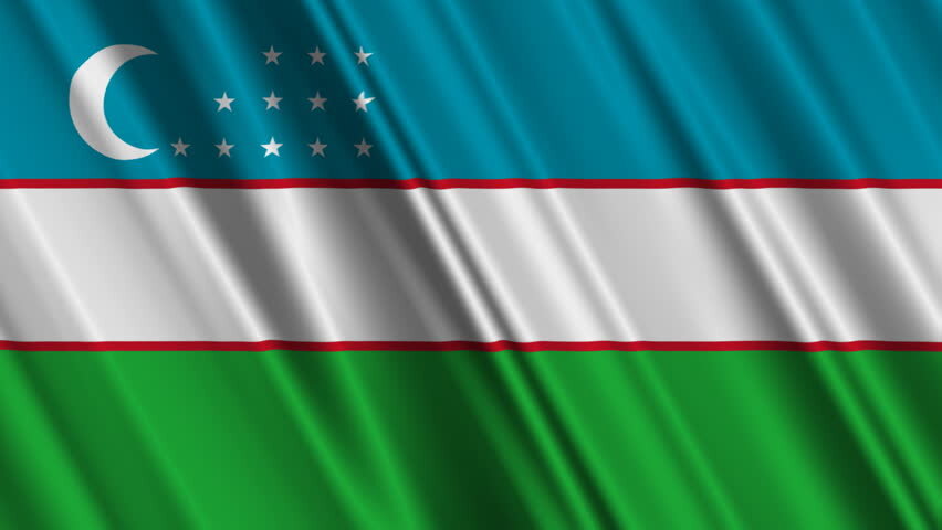 Флаг Узбекистана 
