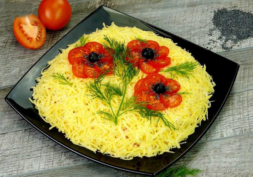 Вкусный салатик на день рождения фото