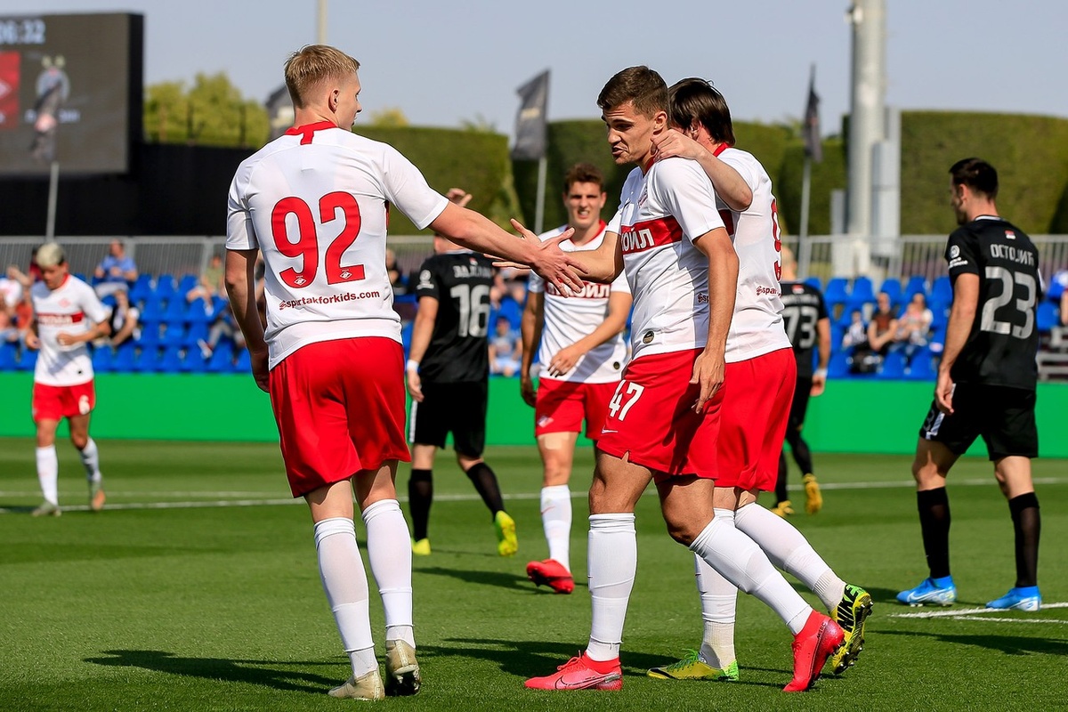 Творцы первого гола 
фото взято с spartak.com 