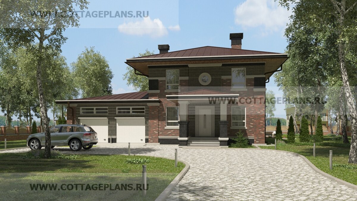 Фасады дома. Источник фото: https://www.cottageplans.ru
